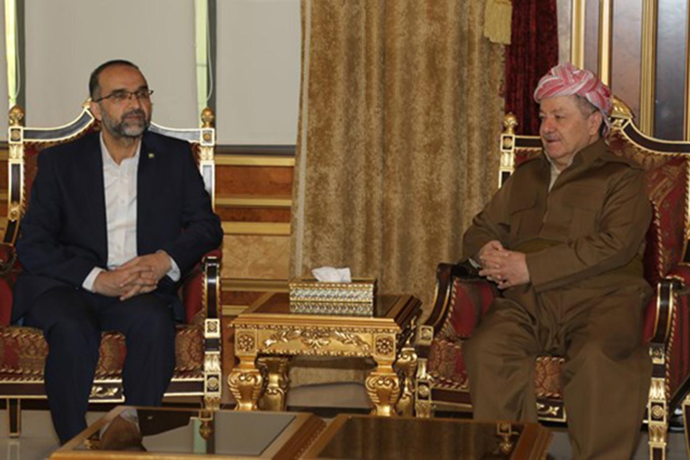 HÜDA PAR Genel Başkanı Sağlam, Barzani ile görüştü